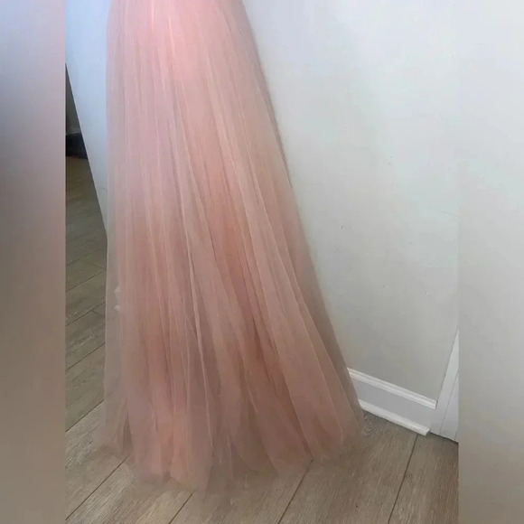 NWT $698 SHERRI HILL Two Piece Sequenced 4 #62809 Beaded Tulle Gown - Picture 4 of 13